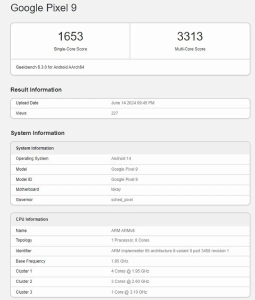 Google-Pixel-9-Geekbench