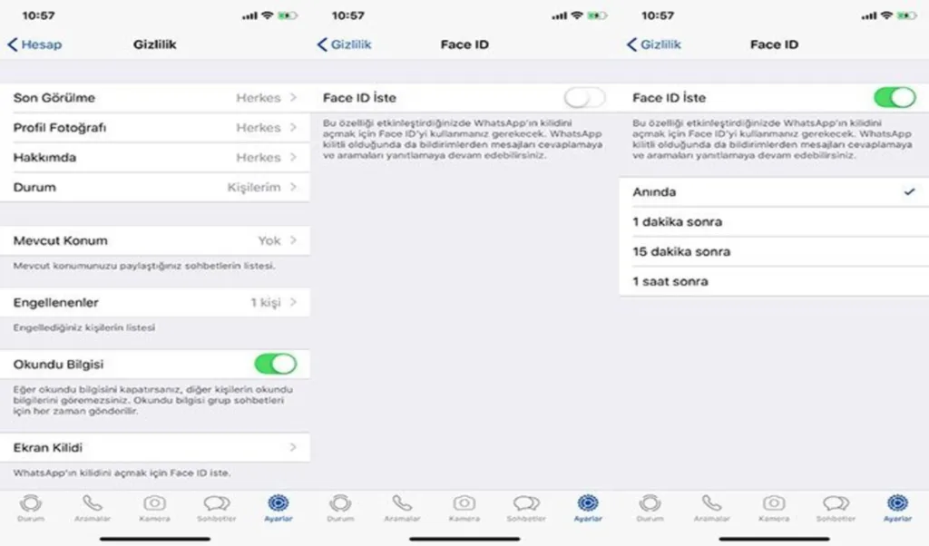 WhatsApp Face ID veTouch ID nasıl kullanılır?