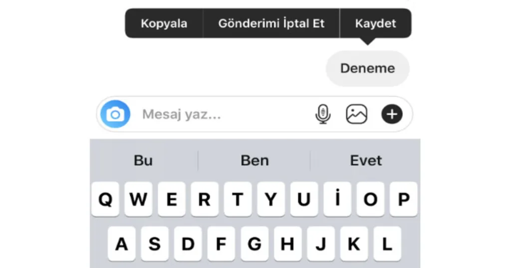 Yanlşlıkla gönderilen Instagram mesajı nasıl silinir?