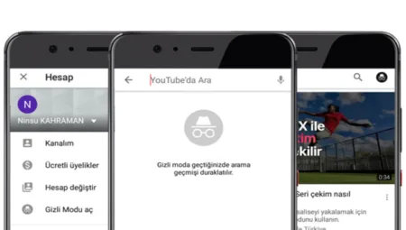 Youtube gizli modda açma! Arama geçmişinizi saklayın
