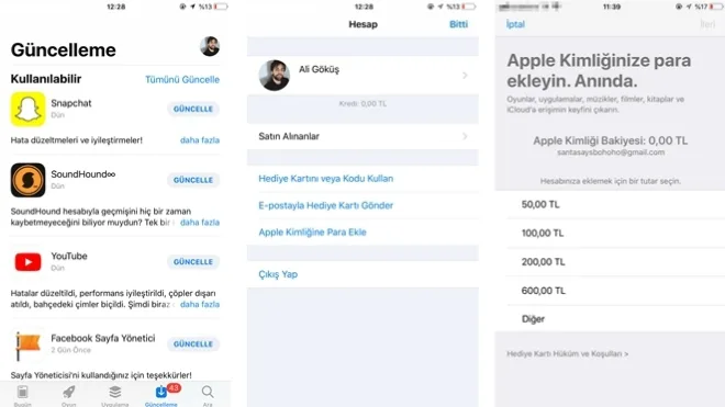 Apple kimliğine para yükleme! Nasıl yapılır?