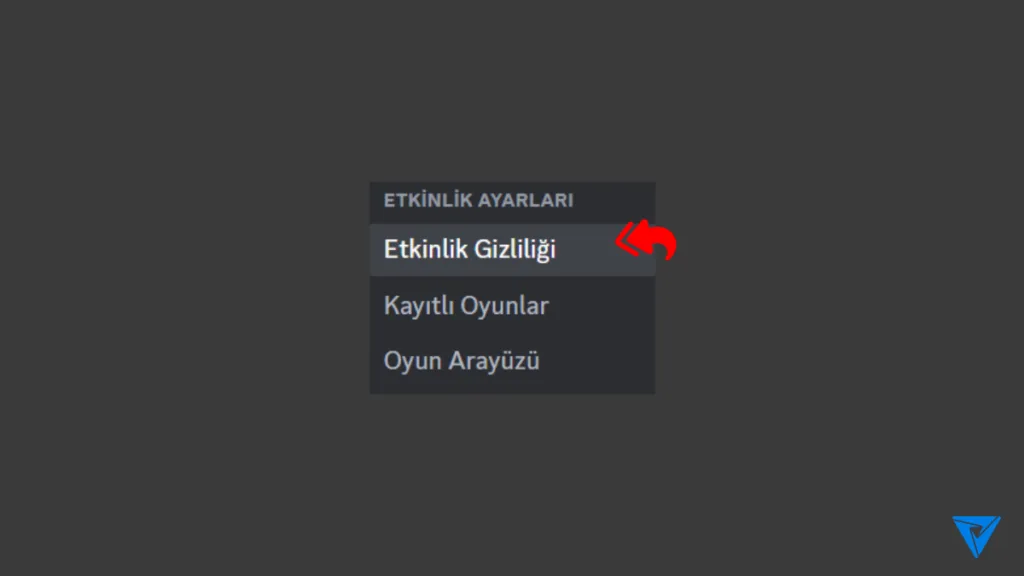 Discord oyun etkinliği kapatma nasıl yapılır?