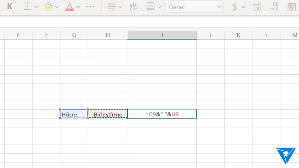 Excel hücre birleştirme nasıl yapılır?