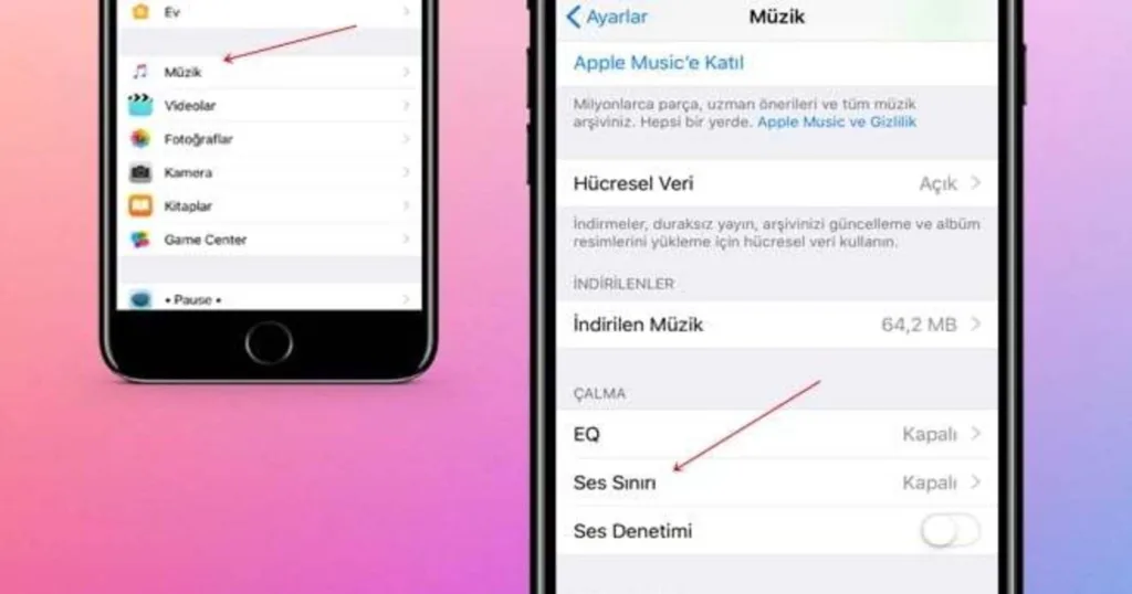 iPhone ve iPad cihazlarında ses sınırı nasıl ayarlanır?
