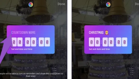 Instagram hikayelerde geri sayım özelliği nasıl kullanılır?