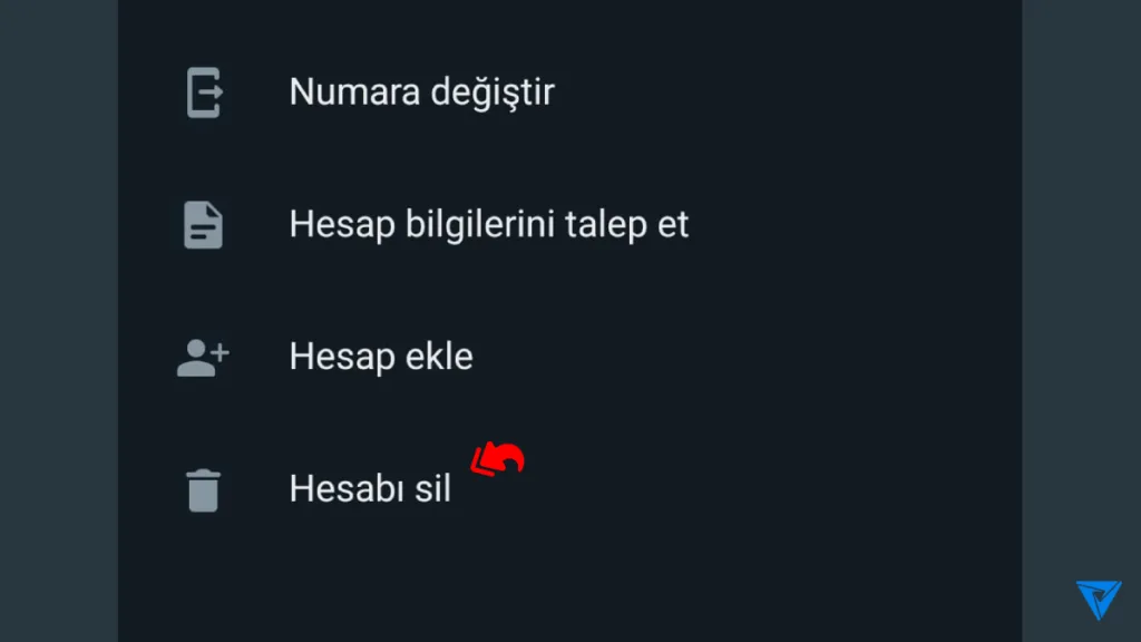 WhatsApp hesabı nasıl silinir?