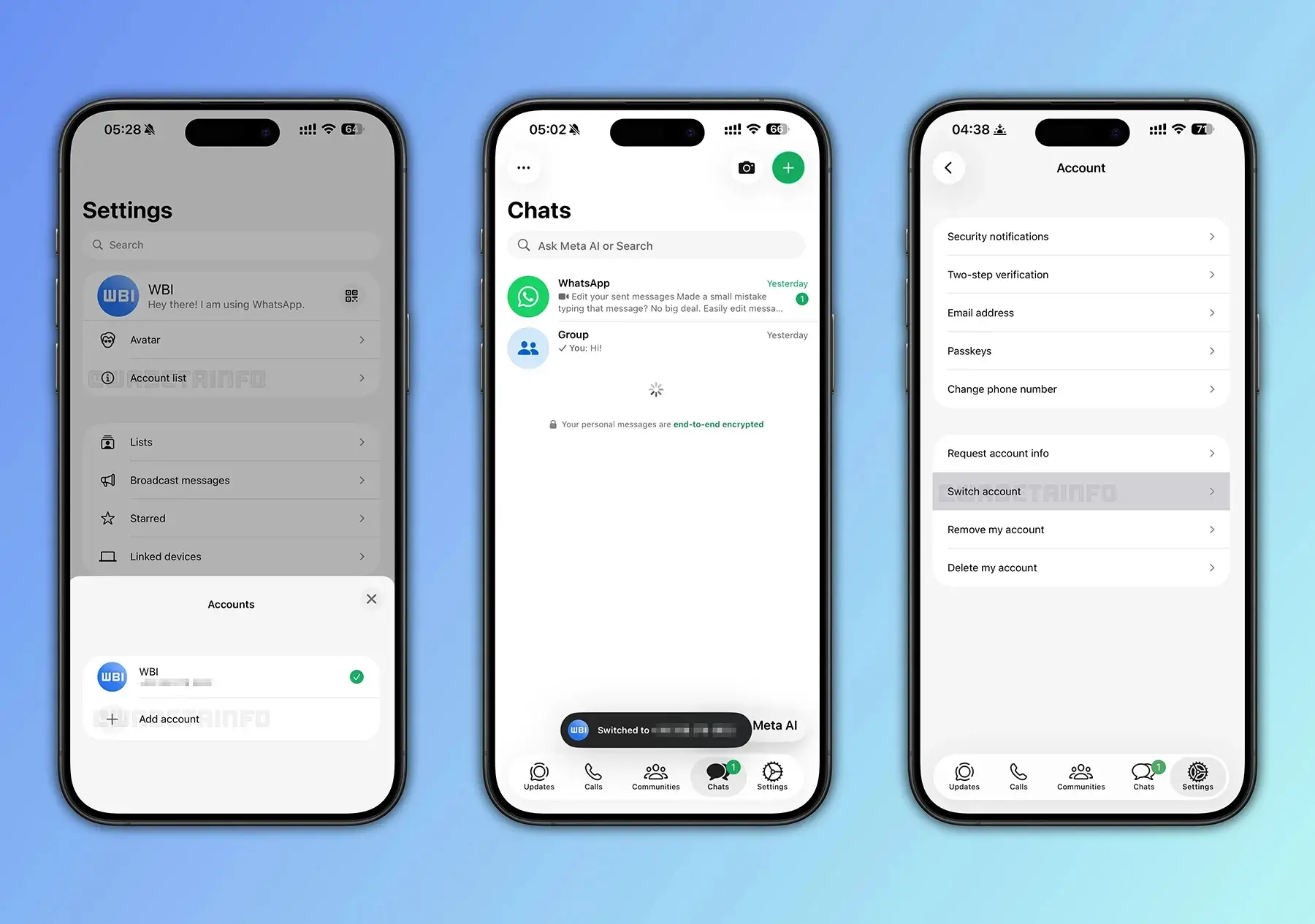 WhatsApp iOS uygulamasına çoklu hesap desteği geliyor