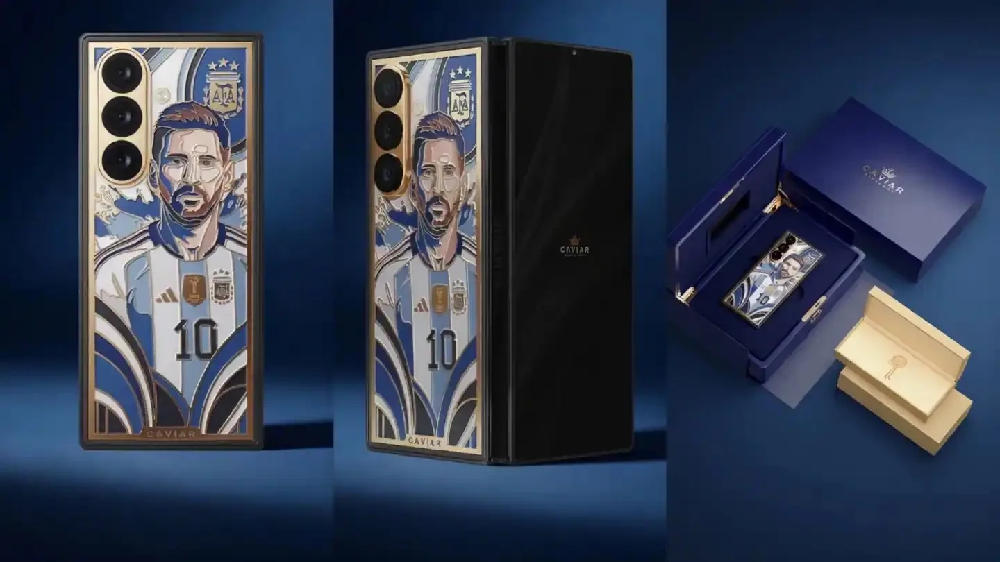 Caviar 13 bin dolarlık Lionel Messi temalı Galaxy Z Fold 8 Ultra modelini duyurdu