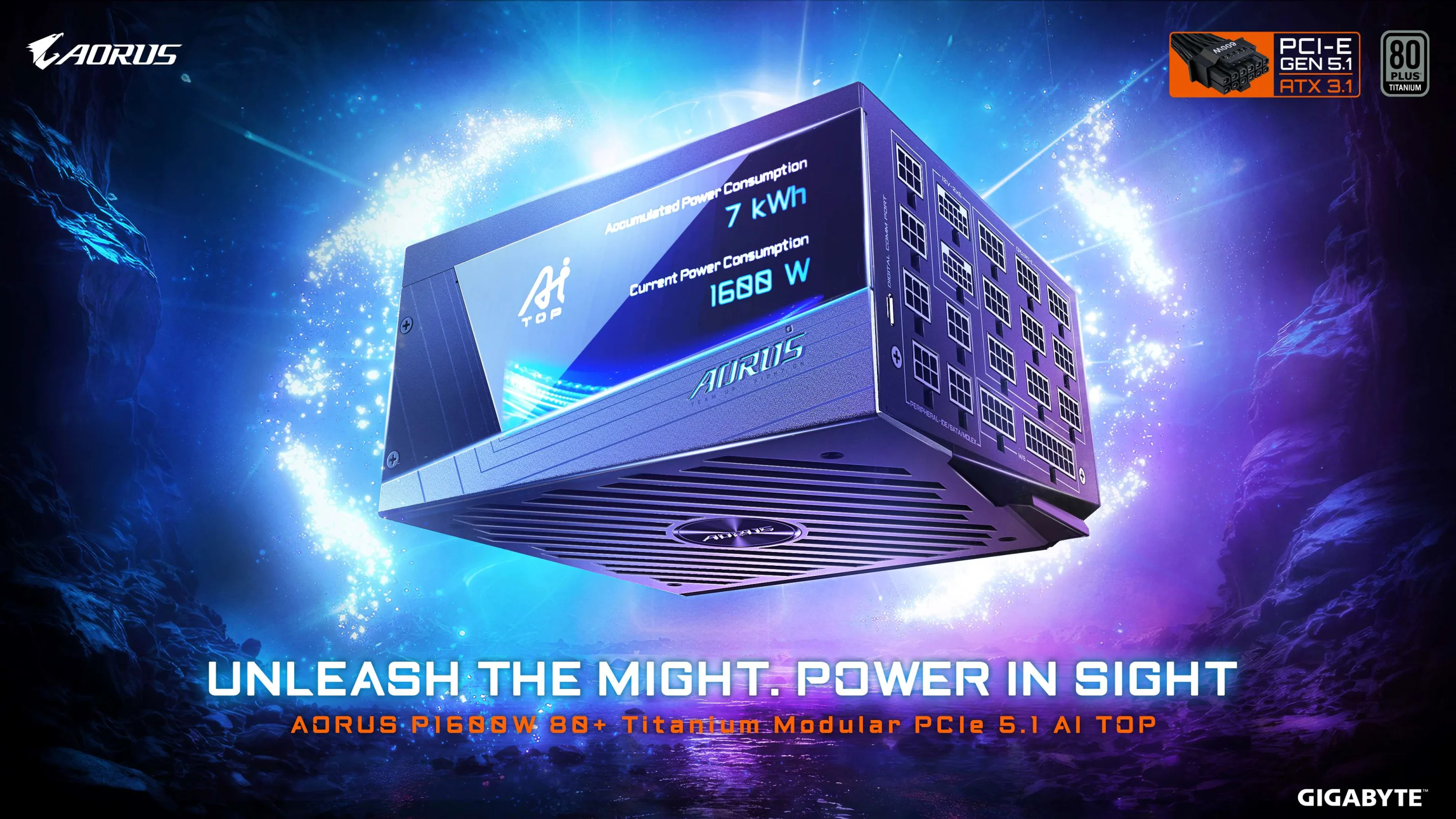 GIGABYTE, AORUS P1600W ile Üst Düzey PC Sistemleri ve Yerel Yapay Zekâ Uygulamaları için Amiral Gemisi Gücünü Sunuyor
